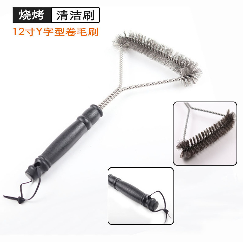 户外用具烧烤网清洁刷BBQ不锈钢烧烤刷子家用钢丝檫清洁小工具|undefined