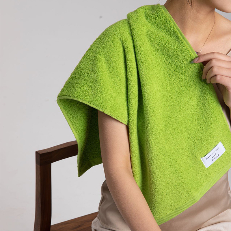 Macaron Color Xinjiang Long-staple Cotton Towel Antibacterial Plain Color Pure Cotton Children's Wash Face Square Absorbent Cotton Bath Towel