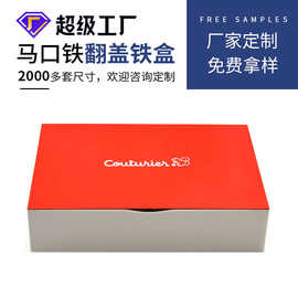 方形通用文具铁盒厂家定制马口铁书箱书本书画马口铁盒长方形储物