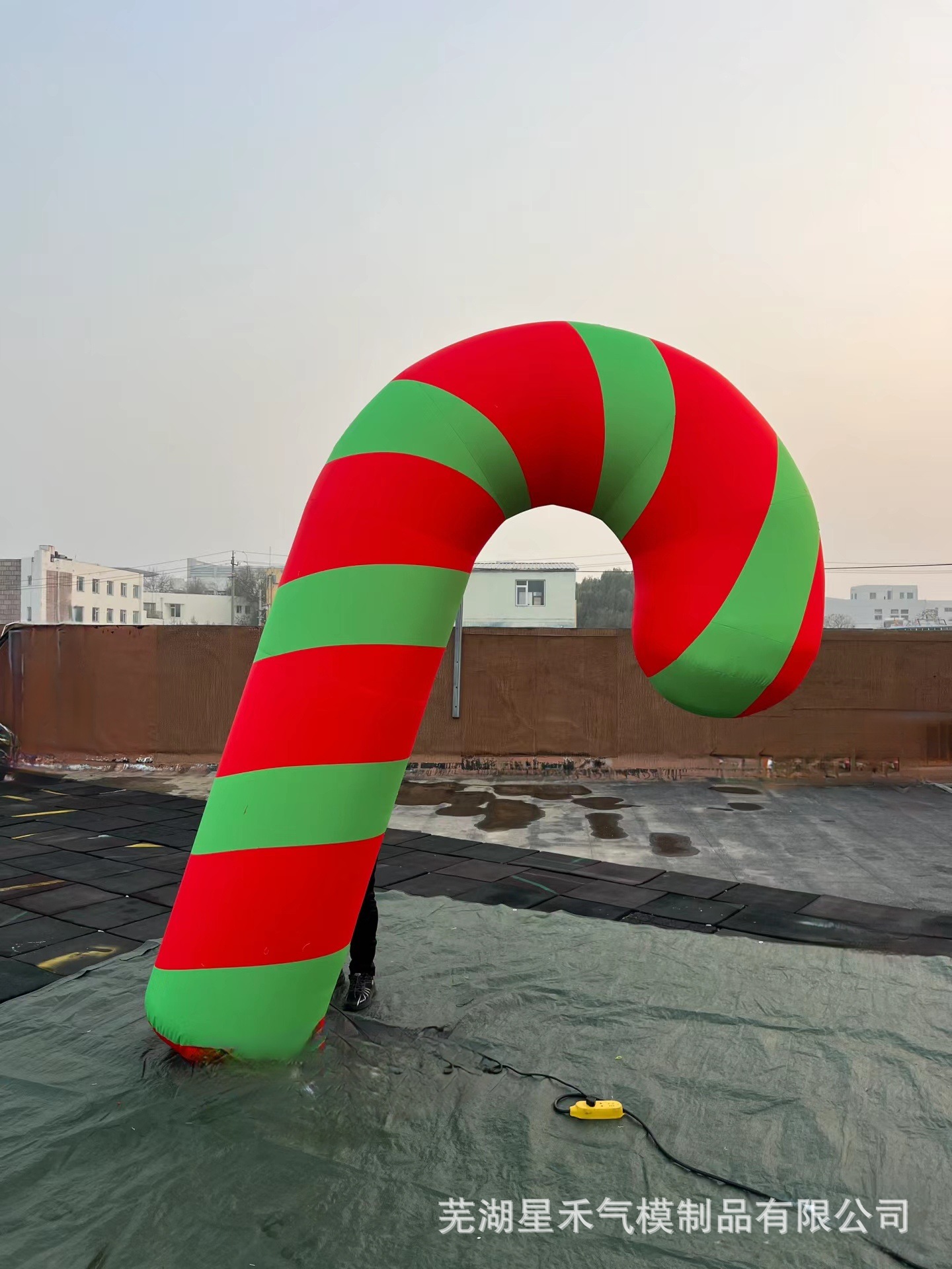 Navidad temática modelo de aire Papá Noel + árbol de Navidad fábrica directa decoración de fiestas props ahora