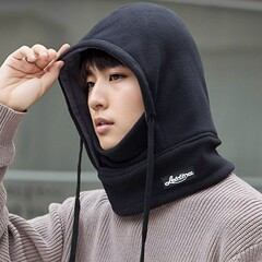 防風帽子男性は冬には保温マスクを厚くして耳を囲んで首をかぶる自転車防寒雷鋒綿帽