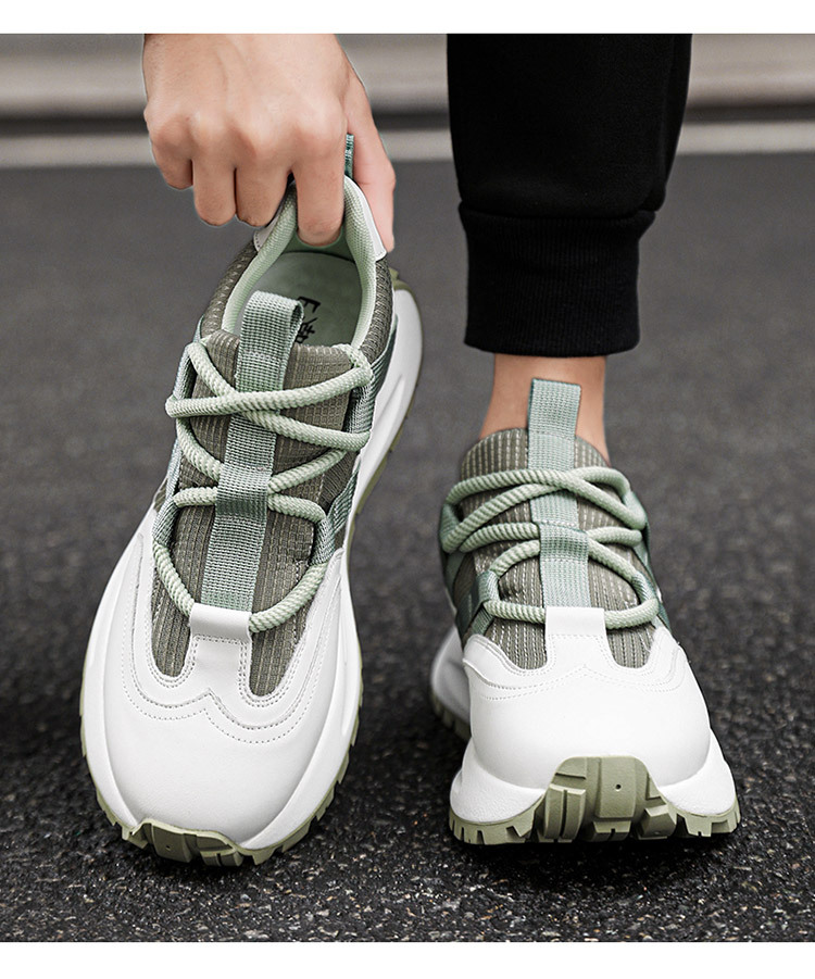 Herren neue Frühjahr neue dicke Sohlen vielseitig Sport und Freizeit Papa Herren Erhöhung verschleißfest und atmungsaktiv_voghion.com