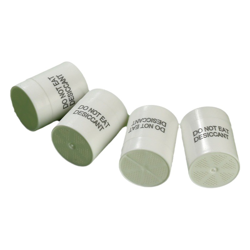 Columnar de calidad alimentaria medicina medicinal desecante cilíndrico a prueba de humedad perla desecante cápsula producto de cuidado de la salud desecante