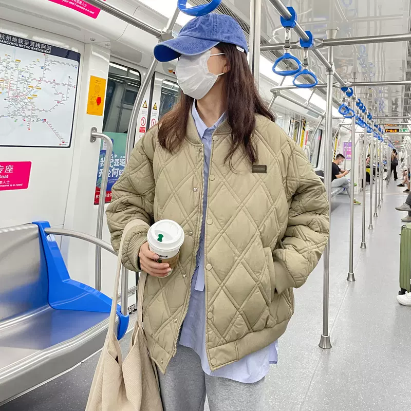 棉衣女短款棒球服2025冬季新款韩版宽松立领夹克棉服棉袄面包服潮