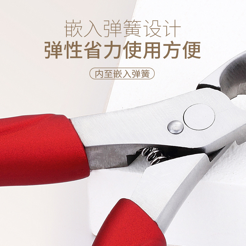 Non-slip handle stainless steel for nails for home use