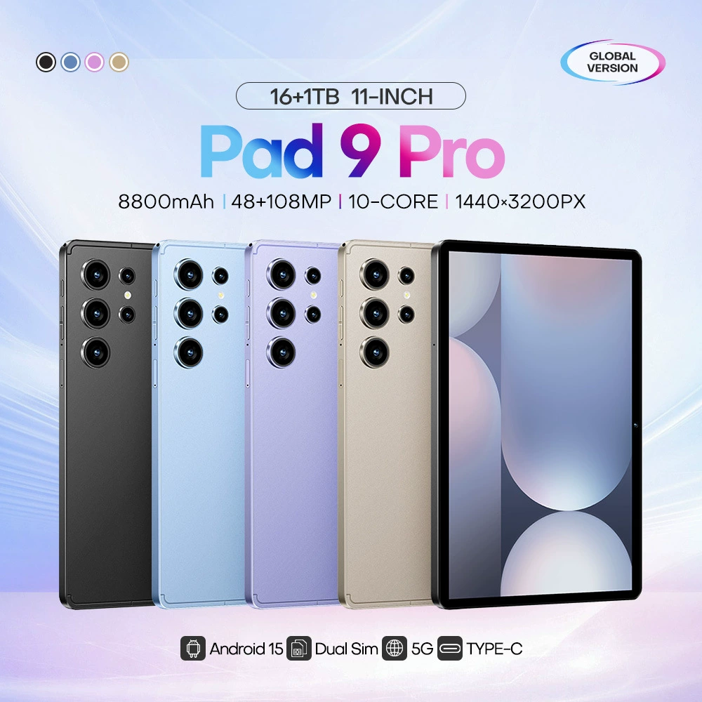 [Pad9Pro跨境新爆款4G通话安卓智能平板电脑10.1尺寸incell屏4+32G]