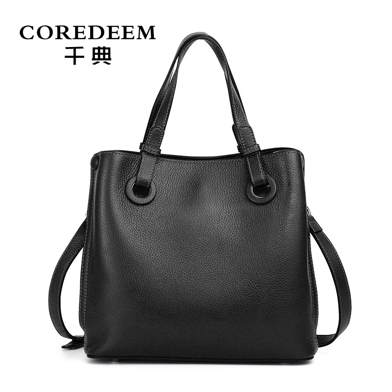 Qiandian Bags 2026 New Trendy Bucket Bag For Women, Soft Leather Large Capacity Crossbody Handbag, Stylish Shoulder Bag - Thumbnail 8