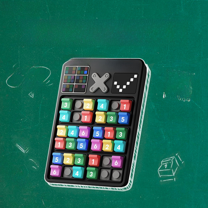 Intelligent Sudoku Electronic Brain Teaser Children's Toy Primary School Students Six-Grid Number Game