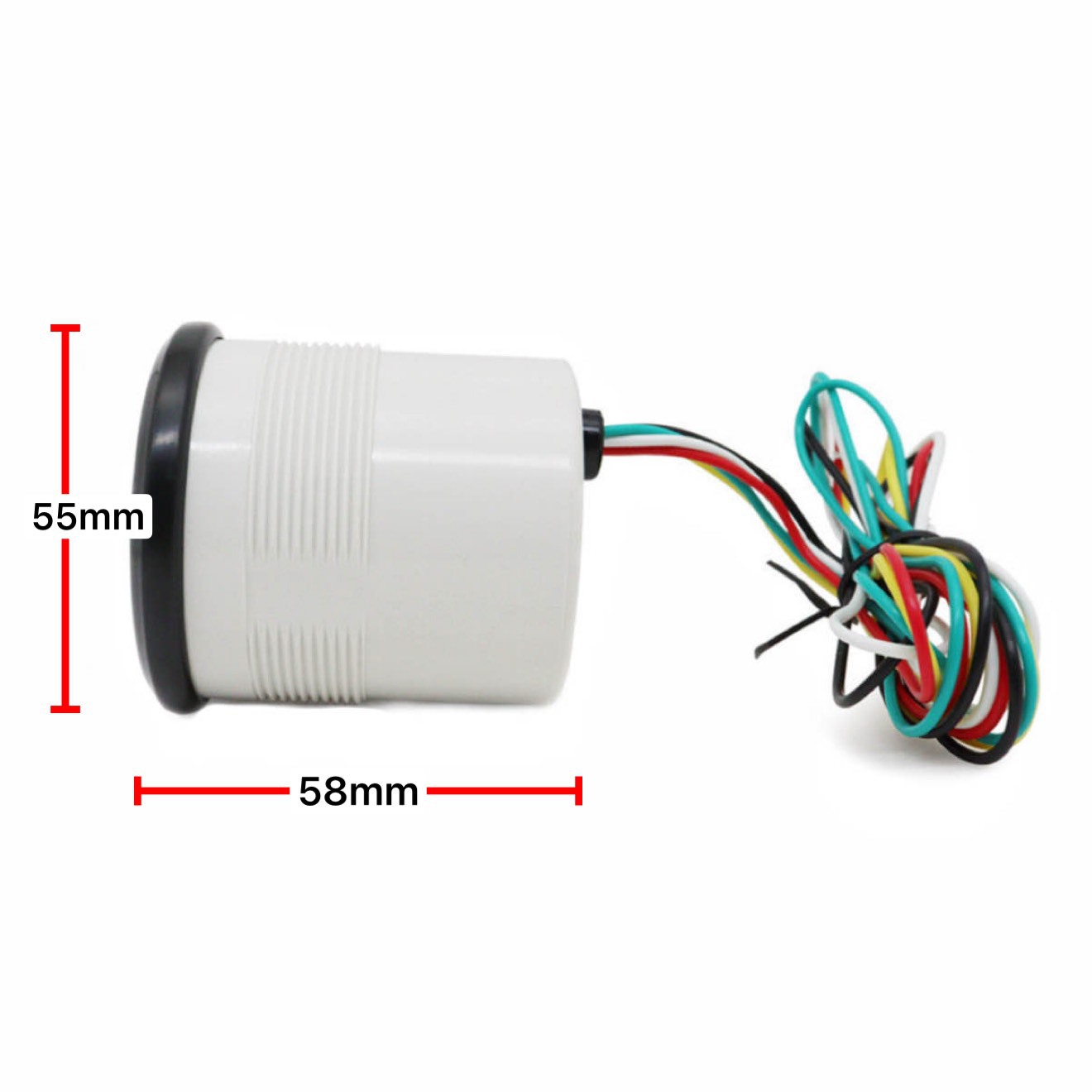 Cross-Border Hot-Selling 2-Inch 52mm Diesel Vehicle Tachometer 0-6000Rpm 12V Car Instrument Modification Gauge