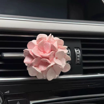Creative Cute New Small — Car ornaments - pink-hydrangea-upgraded-floral-fragrance