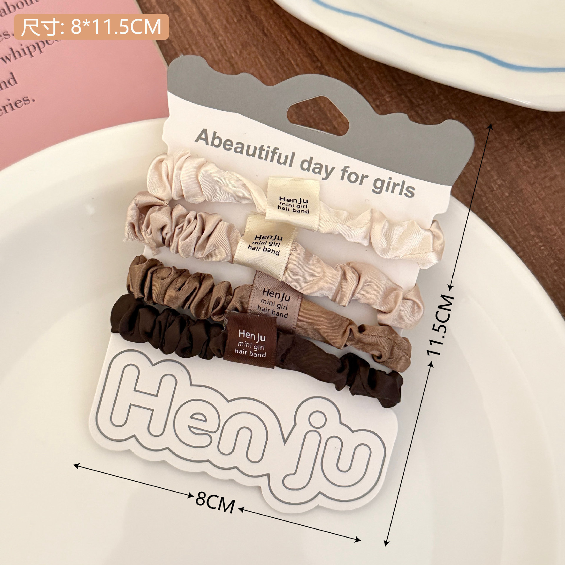 Nuevo punto ondulado anillo de pelo intestino delgado adornamiento de cabello de alta elasticidad duradera cuerda de cabello de correa de cabello para chicas al por mayor