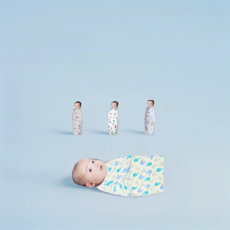 Roufei Cotton Single Layer Infant Cotton Swaddling Sleeping Bag Baby's Bag Towel Anti-kick Bag Towel