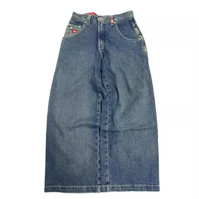 (Cross-border trading), retro jeans hip-hop style, trousers, American style, loose straight fit