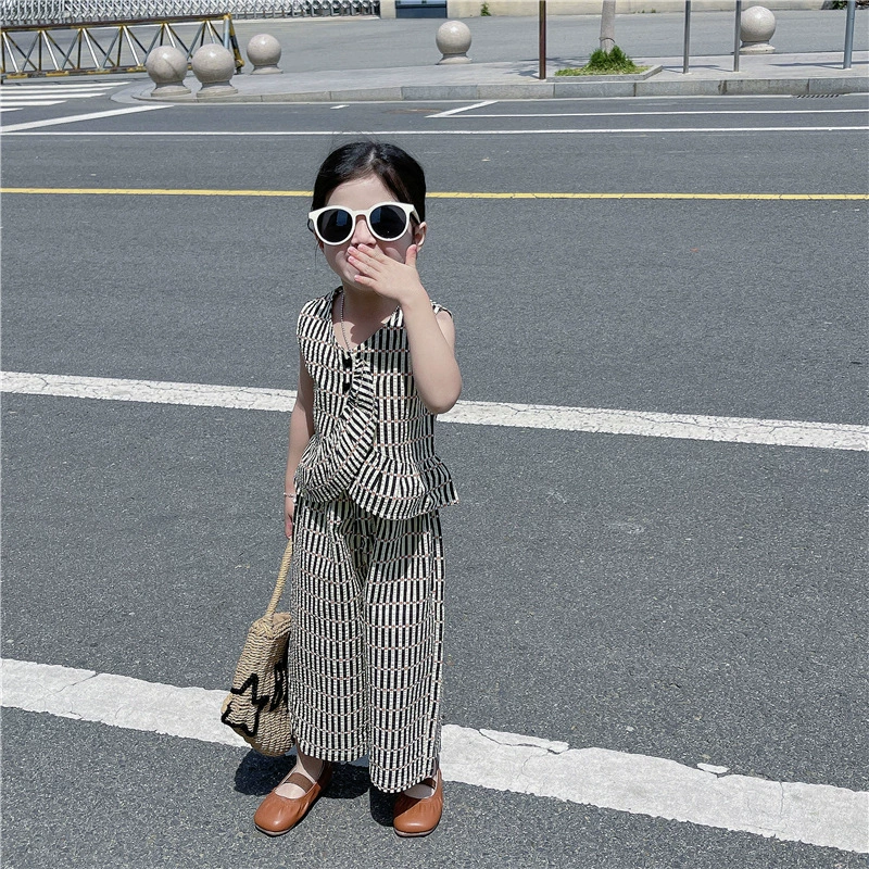 Summer thin vest sleevless, set, Korean style, western style