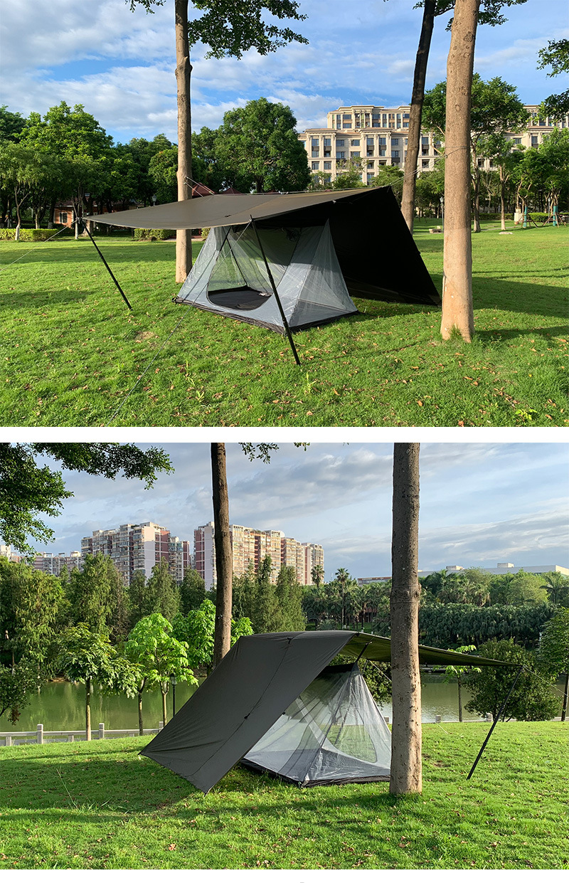 Suv Side Tent, Car Side Canopy, Suction Cup No-Drill Car Sunshade, Rainproof and Sunproof for Self-Driving Camping