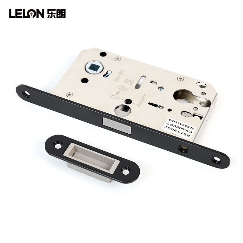 Personalizado italiano 5085 cuerpo de cerradura magnética de una lengüeta puerta de madera silenciosa accesorios de cerradura dormitorio baño puerta interior acero inoxidable