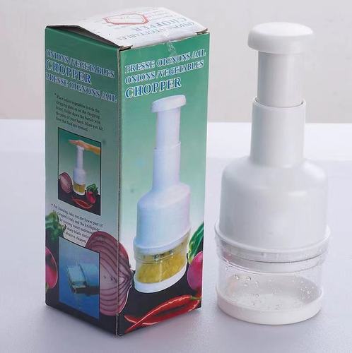 Factory direct sales stainless steel hand-pressed vegetable cutter, kitchen multi-functional vegetable chopper, household garlic pounder
