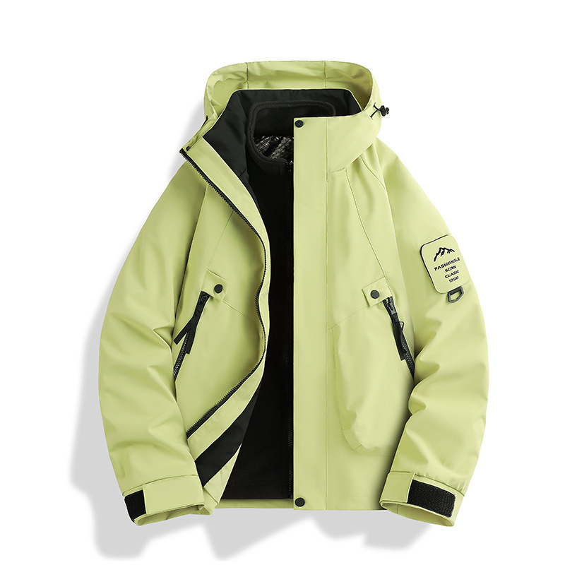 新款冲锋衣女三合一防风防水户外登山服男可拆卸外套团购定制logo|undefined