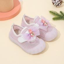 新款春夏秋6-18個月女寶寶嬰兒學步鞋子軟底透氣網鞋童0-2歲批發