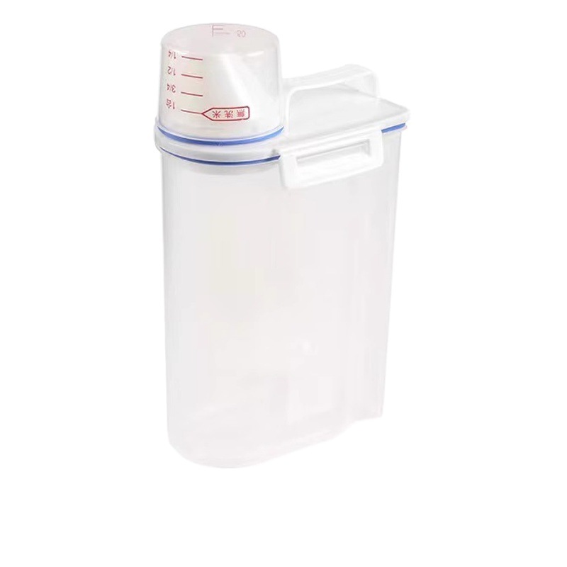 Multi-grano caja de almacenamiento de grano hogar tarro de almacenamiento Cubo de arroz cocina de almacenamiento de alimentos de plástico sellado frasco de frijoles