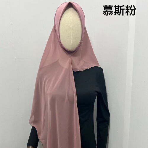 New Amazon High-Quality Chiffon All-Round Scarf Headscarf Fabric Scarf Solid Color Women Outdoor Wholesale W036