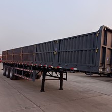 跨境供应高栏运输半挂车高低板花篮运输半挂车仓栅式栏板运输半挂