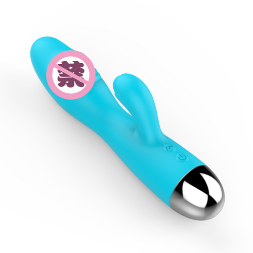 Haoqi Fun Adult Silicone Charging Dual-Head Vibrator Female Self Pleasing Massager for Wholesale