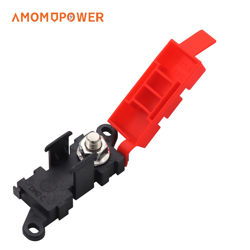 房车配件模板化保险丝座叉栓式保险丝盒带防尘盖BDFS熔断器