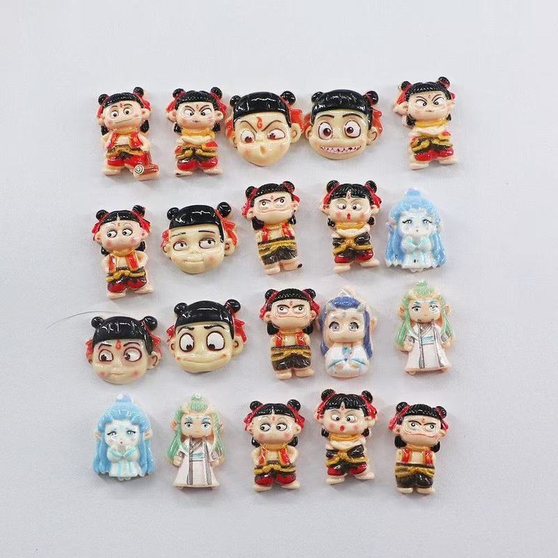 新しい Nezha the Demon Child Nao Hai ブラインドバッグ Nezha Ao Bing 模擬樹脂装飾品学生の子供の日のギフトブラインドボックス|undefined