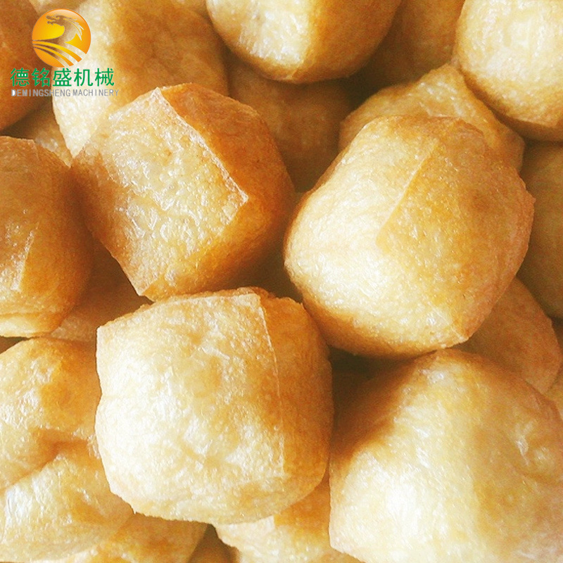 鼓泡好的油豆泡电炸锅型号 豆腐泡全自动油炸机 德铭盛豆泡油炸机