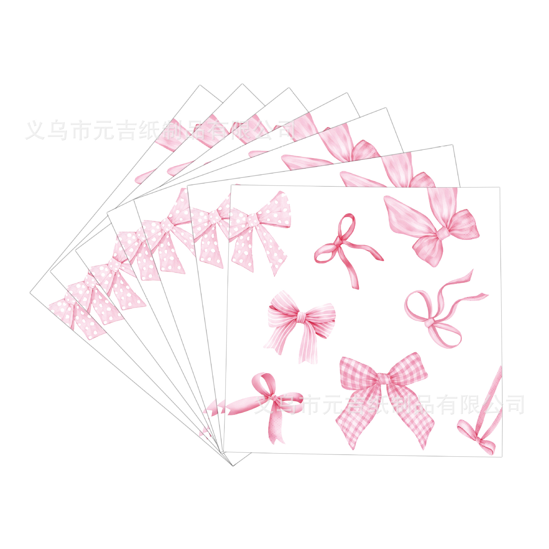 Nuevo arco rosa transfronterizo tema de cumpleaños cubiertos de cena tazas de papel toallas de papel conjunto de bandeja desechable image 5