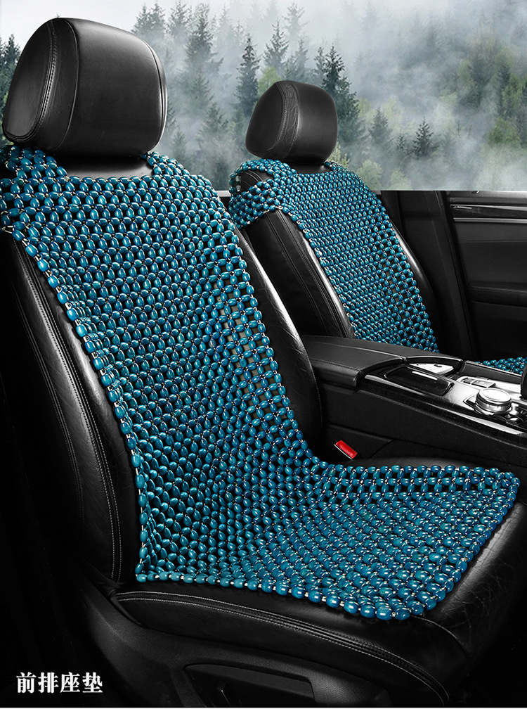 Summer Car Seat Cushion Seat Cushion Wooden Beads Ventilated and Breathable Car Mat Summer Butt Cushion Truck Seat Cover Wholesale