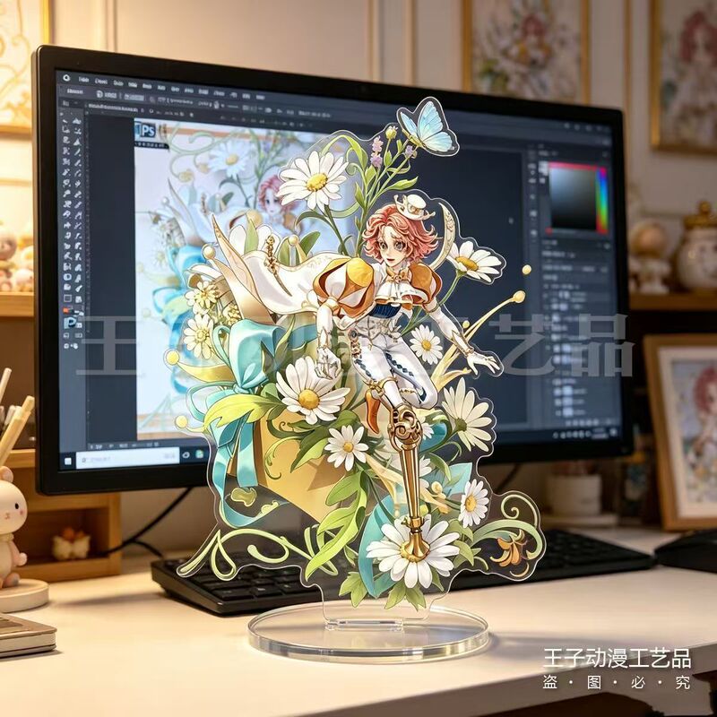 Identity V X Flash Soul Merchandise: Self-Made Acrylic Desktop Ornaments of Knight, Priest, Painter, and Perfumer as Standees Identity V X Flash Soul Merchandise: Self-Made Acrylic Desktop Ornaments of Knight, Priest, Painter, and Perfumer as Standees