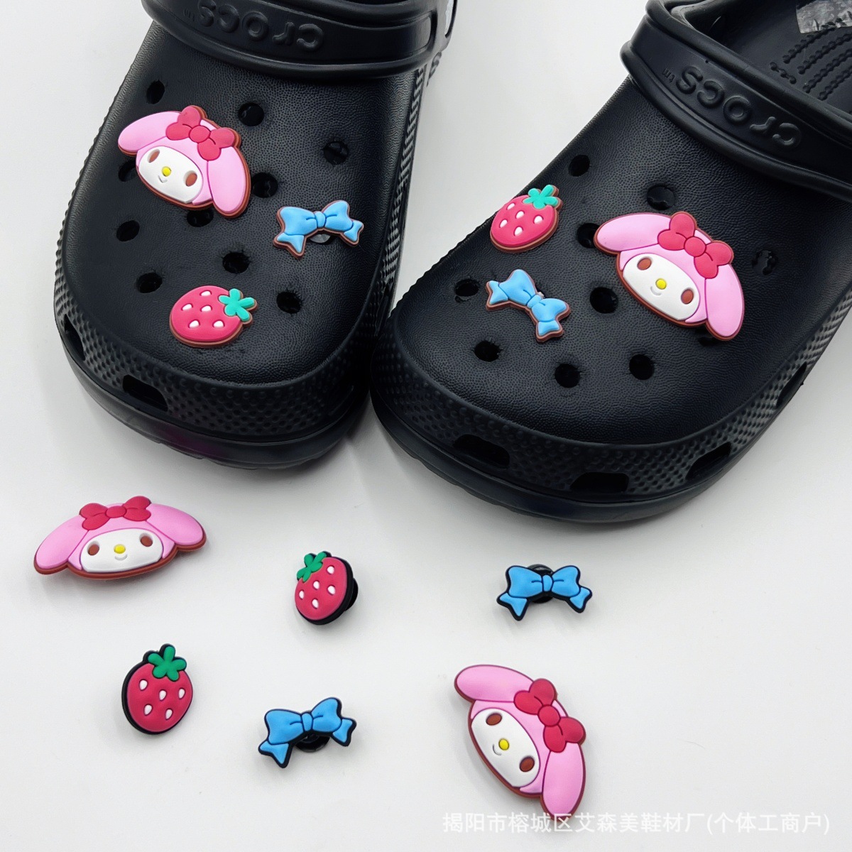 Estrellas plateadas ajuste agujero agujero perdido zapatos decorativos accesorios DIY extraíbles accesorios de flores hebillas de zapatos accesorios tridimensionales