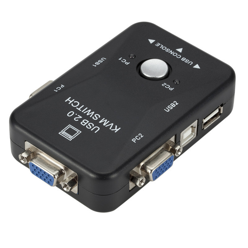 KVM switcher VGA switcher USB switcher 2 in 1 out Mouse key sharing VGA 2 in 1 out switcher