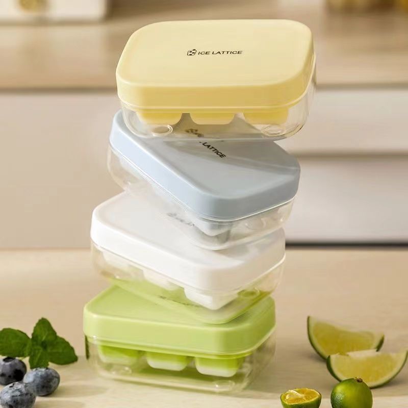 卸売プレス製氷皿食品グレードのアイスキューブ型大容量家庭用製氷ボックス氷収納ボックス冷凍アイスキューブアーティファクト夏|undefined