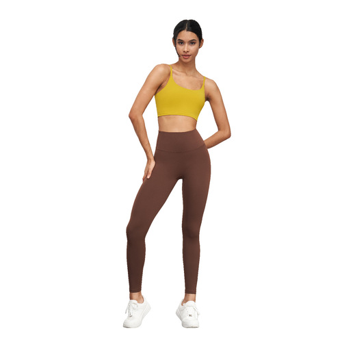 Youth Version 5A Durable Antibacterial Yoga Pants for Women, Peach Hip-Lifting Workout Tight Leggings, Ab-Slimming Fitness Bottoms
