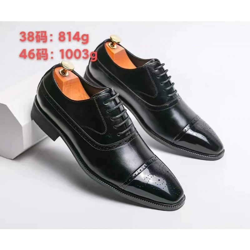 2025 формальные кожаные туфли для мужчин, круглый год, дышащие, повседневные, мужские туфли большого размера, молодежные деловые маленькие кожаные туфли с острым носком