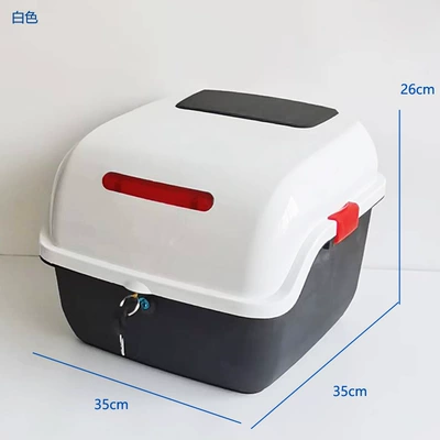 Motorcycle and Electric Vehicle Trunk Motorcycle Safety Supplies - white-large-size