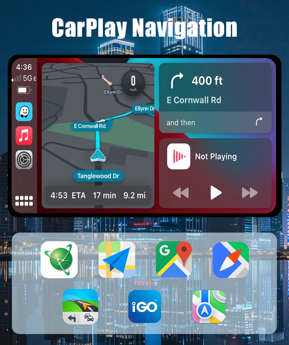 Volkswagen 7inch Linux Car System Wireless Carplay/Android Auto In-Car Navigation All-In-One Device