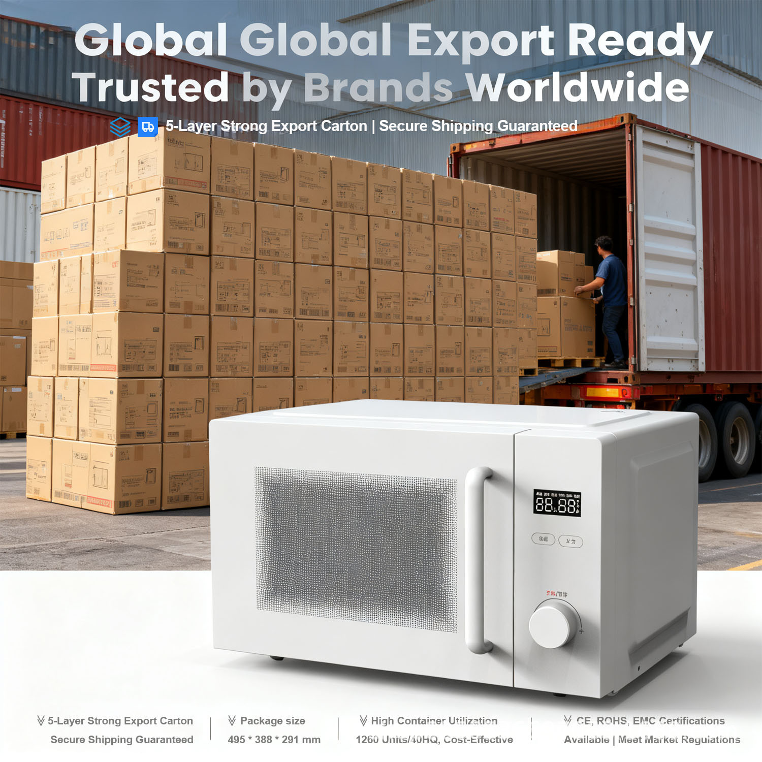 Cross-Border Wholesale 20 Liter Microwave Oven Smart Turntable Office Household Multi-Functional Uniform Heating Microwave Oven