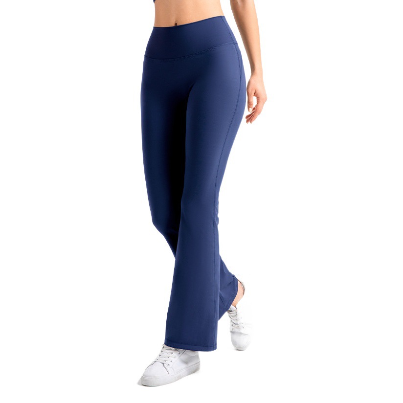 Levantamiento de cadera yoga pantalones acampanados Pantalones deportivos pantalones de pierna ancha pantalones de fitness cintura alta adelgazamiento sensación desnuda pantalones de yoga ligeramente elásticos