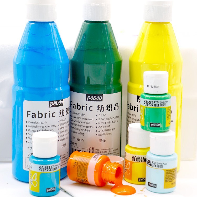 Bebio Pebeo textile fiber pigment golden hand painted diy clothes shoes waterproof graffiti pigment 500ml
