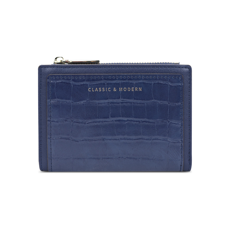 Monedero clásico Tailian con estampado de cocodrilo, cartera corta de PU, bolso cruzado plegable para mujer, Tailian