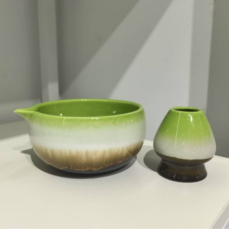 口付き抹茶ボウル、陶器製日本抹茶ボウル、抹茶ツール、茶筅、宋代茶セット、大腹ボウル|undefined