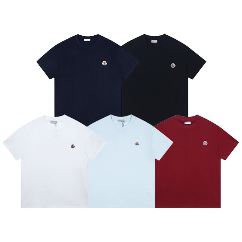 High-Quality Version of Mengjia's New Summer Style Logo Patch Embroidery Casual Loose Pullover Short-Sleeved T-Shirt for Men and Women Couples High-Quality Version of Mengjia's New Summer Style Logo Patch Embroidery Casual Loose Pullover Short-Sleeved T-Shirt for Men and Women Couples