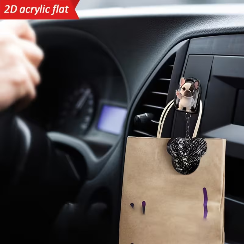 Cross-Border Acrylic 2D Flat Cute Bichon Frise Pattern Multifunctional Adhesive Car Sticker Cross-Border Acrylic 2D Flat Cute Bichon Frise Pattern Multifunctional Adhesive Car Sticker