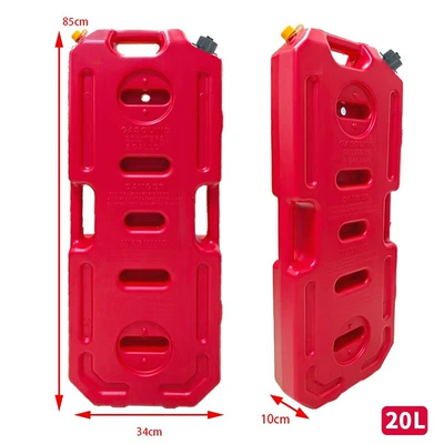 Cross-Border Hot-Selling 20L Car Spare Fuel Tank, Explosion-Proof and Anti-Static Car Fuel Canister, Ultra-Convenient Off-Road Vehicle Fuel Canister (Kempinq və səyahət) - 20l-red-explosion-proof-car-oil-drum