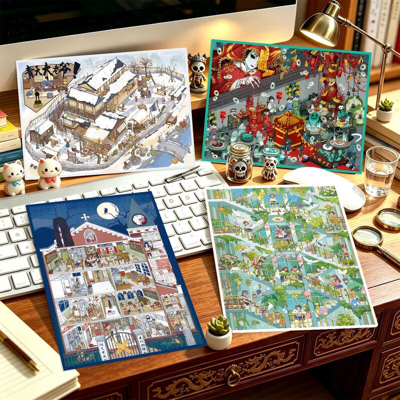 3D Large-Scale Landscape Stickers with Positioning Visual Layering Miniature Scene DIY Journal Stickers No Cutting Required 3D Large-Scale Landscape Stickers with Positioning Visual Layering Miniature Scene DIY Journal Stickers No Cutting Required