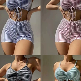 比基尼;连体泳衣;三件套泳装